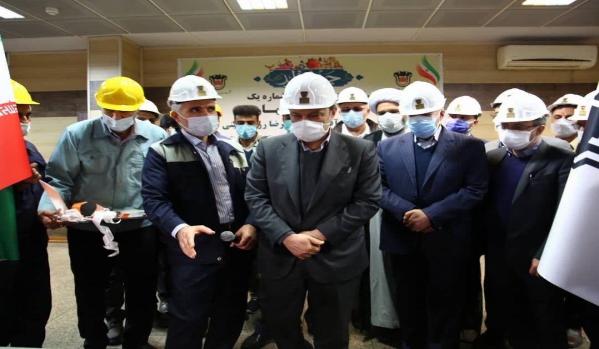 کوره بلند شماره یک ذوب آهن اصفهان با حضور وزیر صمت افتتاح شد.